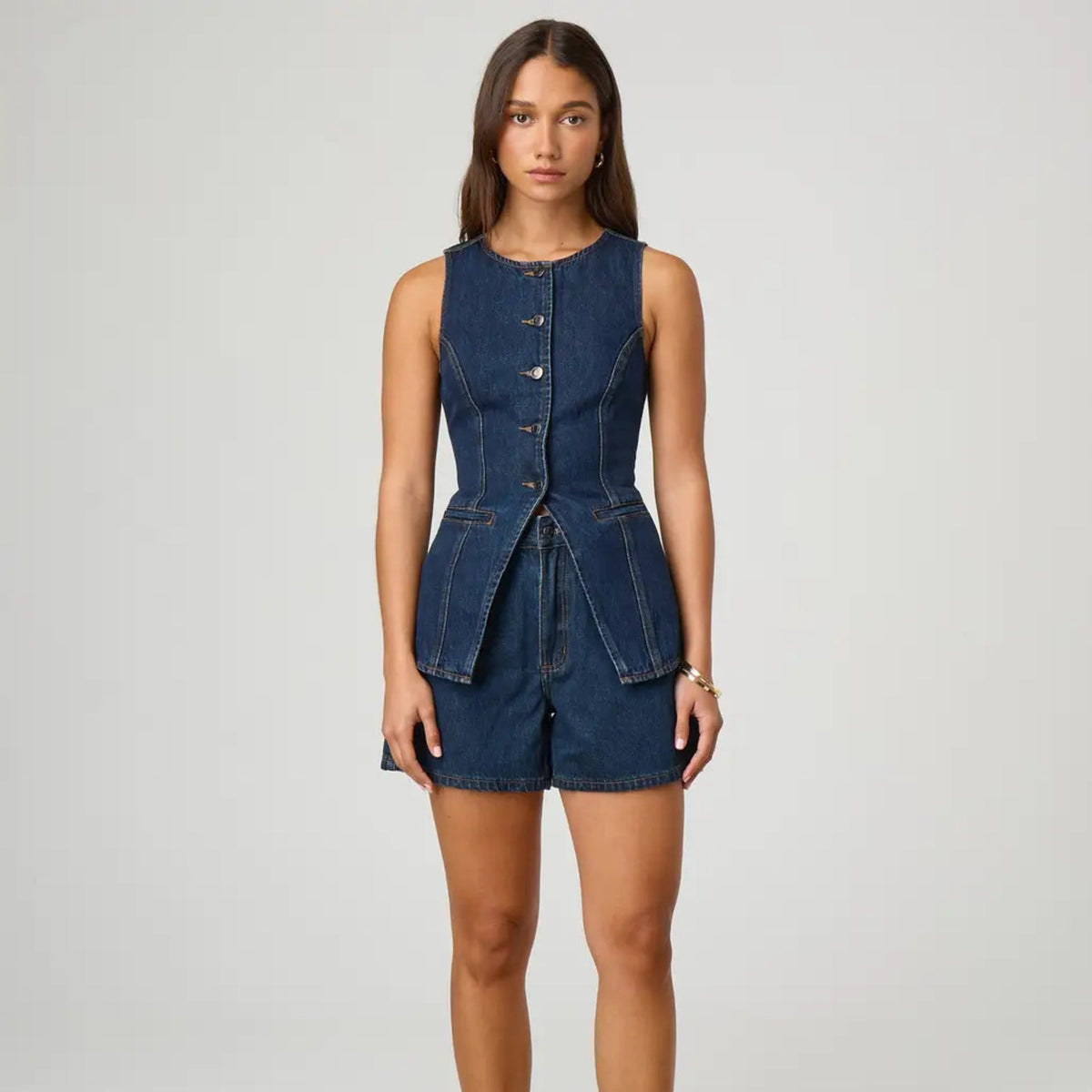 Summer Bloom Denim Set