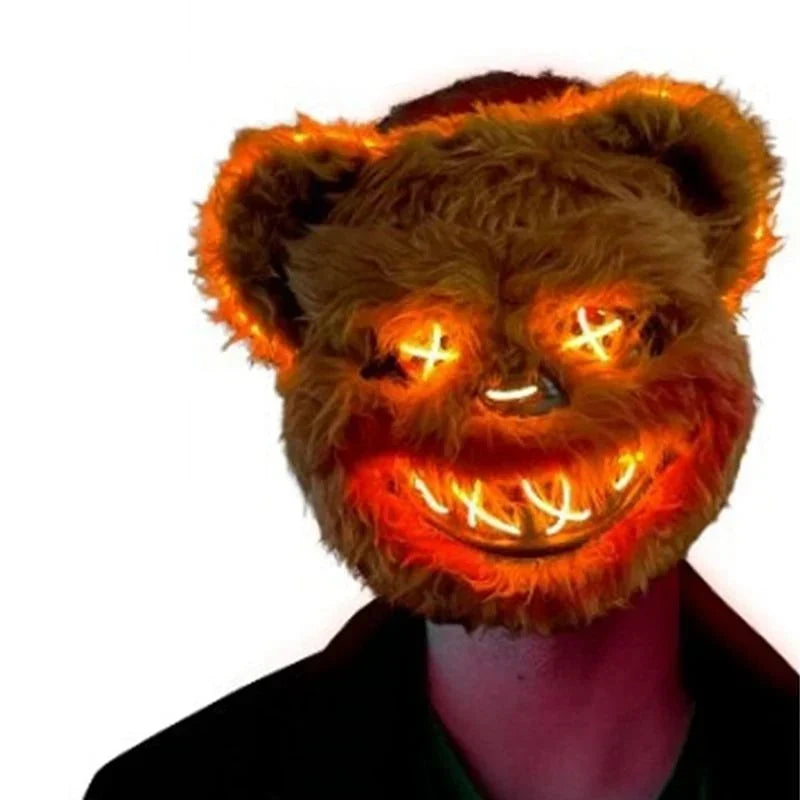 Halloween's LED Light-Up Eyes Mask | Rabbit or Bear Design
