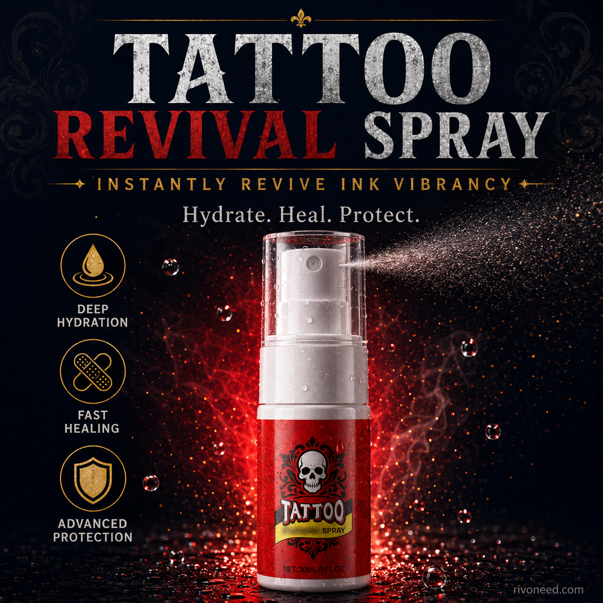 Tattoo Hydration Mist for Bold, Vibrant Ink Every Day