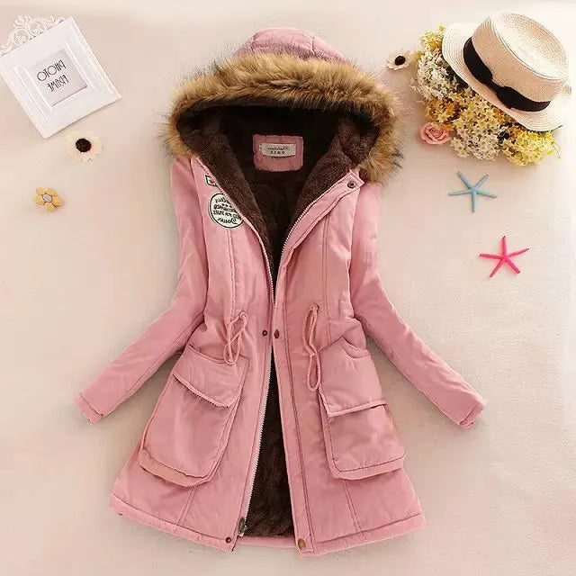 Fiala | Longline Puffer Winter Coat with Hood for Women