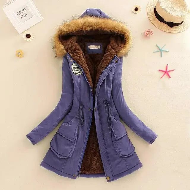 Fiala | Longline Puffer Winter Coat with Hood for Women