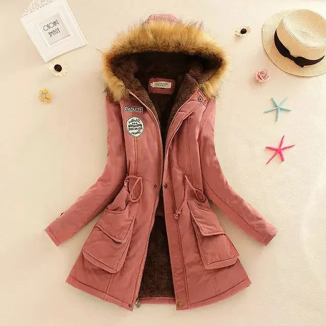 Fiala | Longline Puffer Winter Coat with Hood for Women