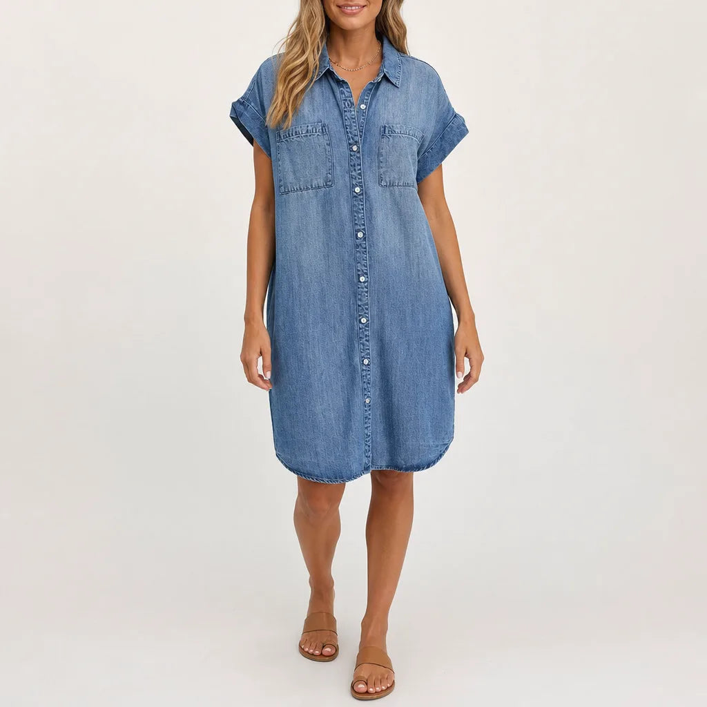 Fiona | Women's Denim Shirt Dress