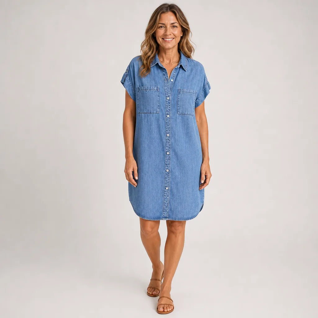 Fiona | Women's Denim Shirt Dress