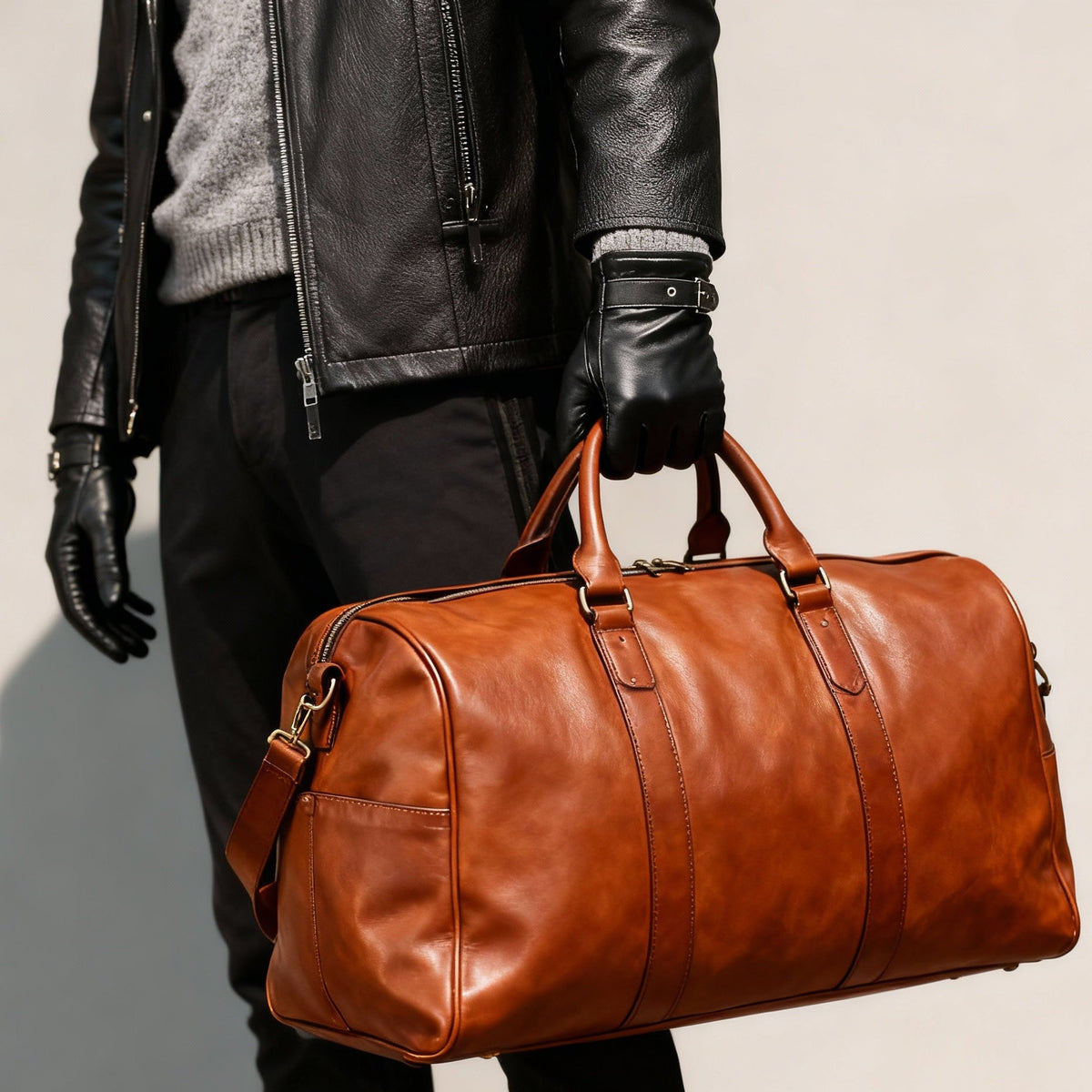 Mustang | Men's Leather Sheepskin Buckle Gloves