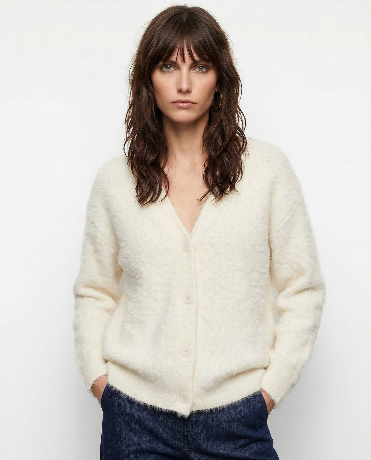 Junia Brushed Knit Oversized Cardigan
