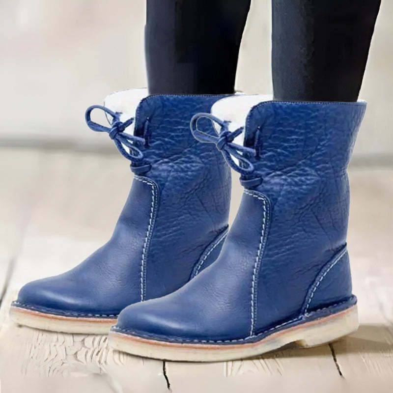 Isabella | Fur-Lined Lace-Up Winter Boots for Women