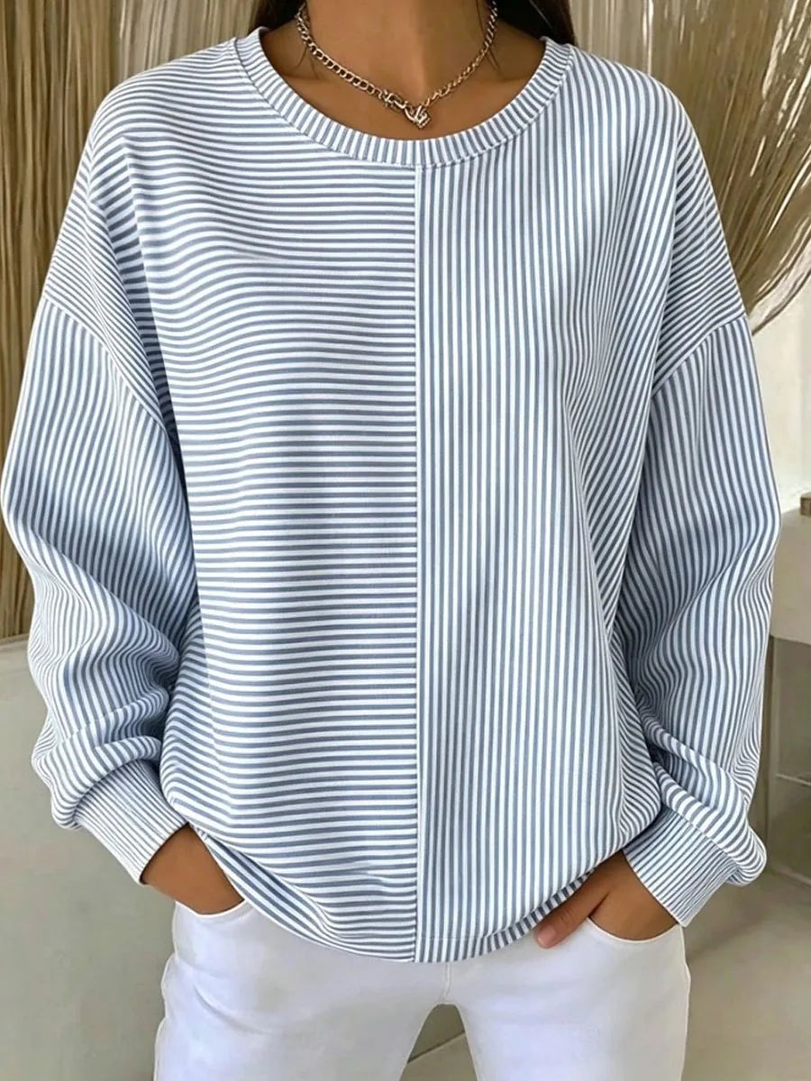Gabriella | Women's Relaxed Striped Sweatshirt