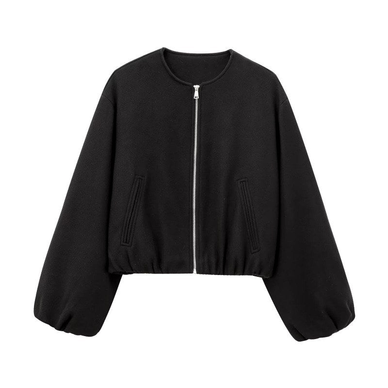 Galatea - Women's Balloon Sleeve Cropped Jacket