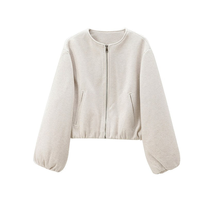 Galatea - Women's Balloon Sleeve Cropped Jacket