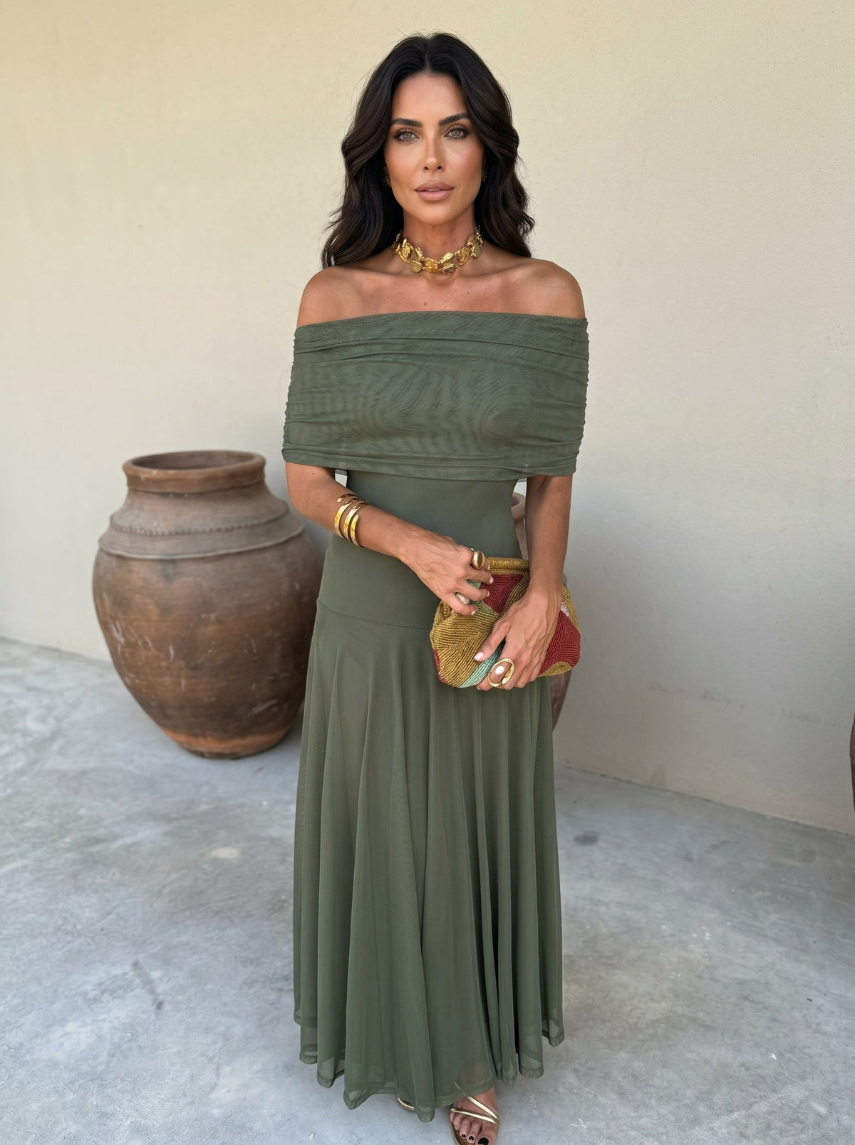 Simba | Three-tone silk tulle dress