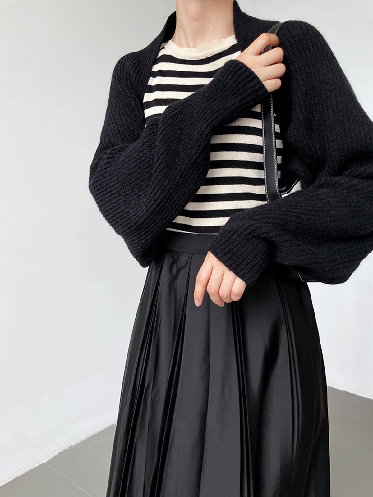 Giovanna | Ribbed Knit Cardigan with Long Sleeves for Women