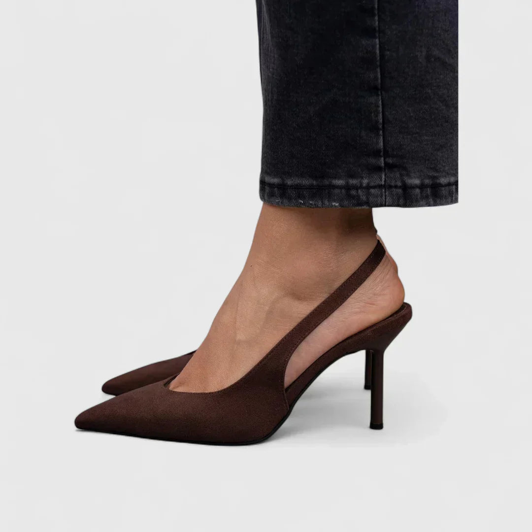 Elizabeth | Comfortable Women's Suede-Effect and Leather-Like Look Pumps