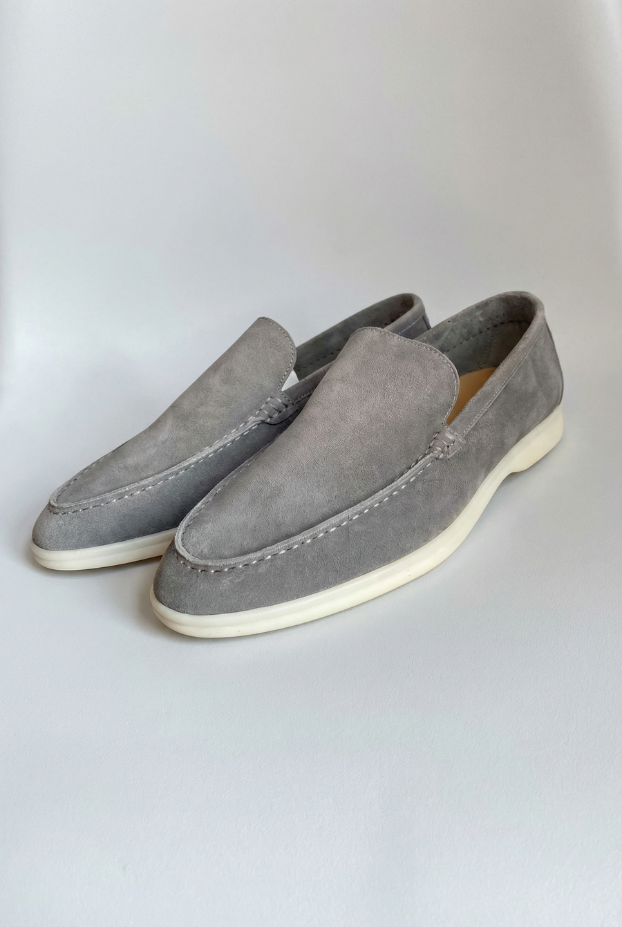 Men's Classic Slip-On Loafers, Stitched Apron Toe