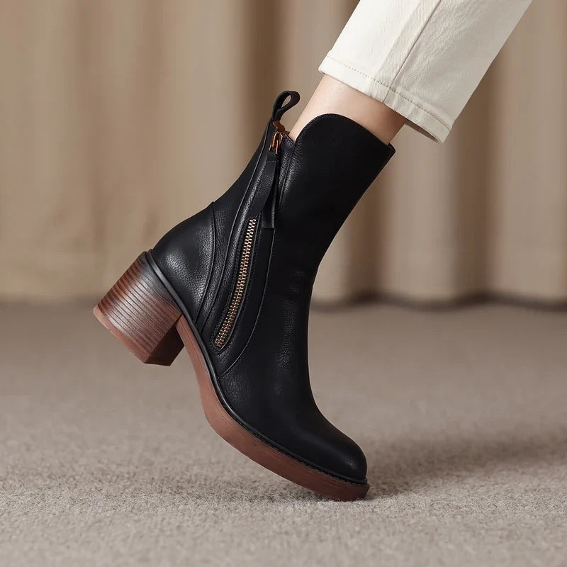 Odette Tassel Zip Ankle Boots