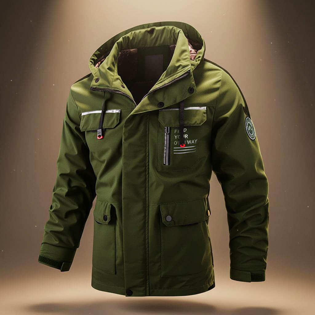Evan | Mens Hooded Winter Jacket | Wind and Water-Resistant Shell, Smooth Lining | Navy, Black, Green and More XS-4XL