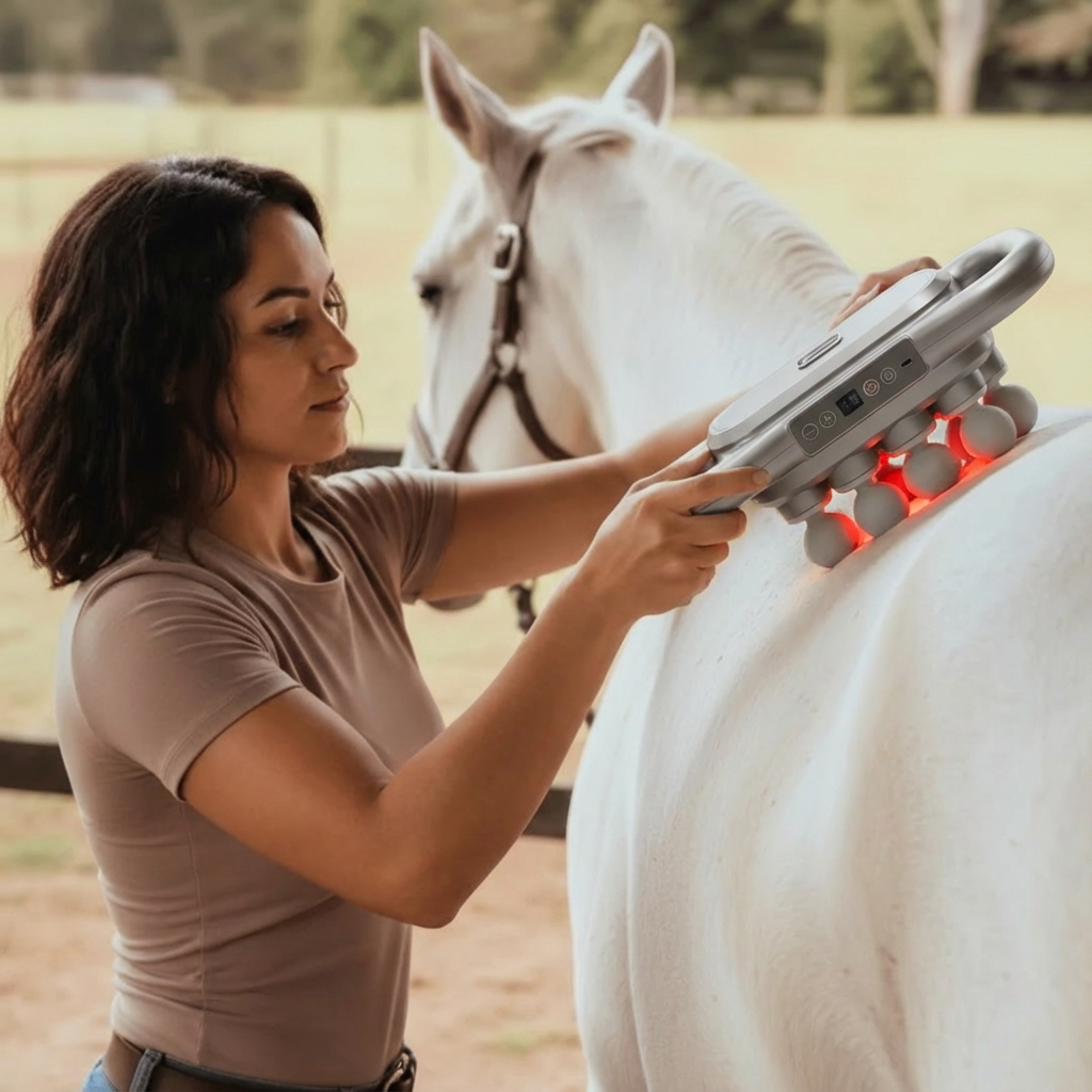 Red Light Muscle Relief Device for Horses - Soothes Stiffness