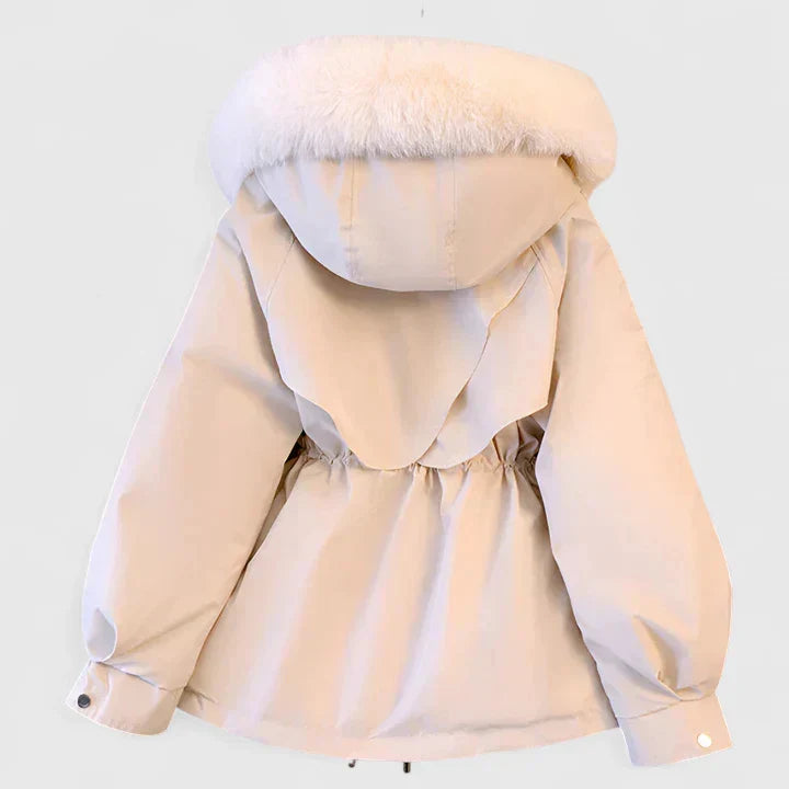Aya | Womens Padded Winter Jacket | Wind and Water Resistant, Hood or High Collar | Black, Brown, Khaki, White M-3XL