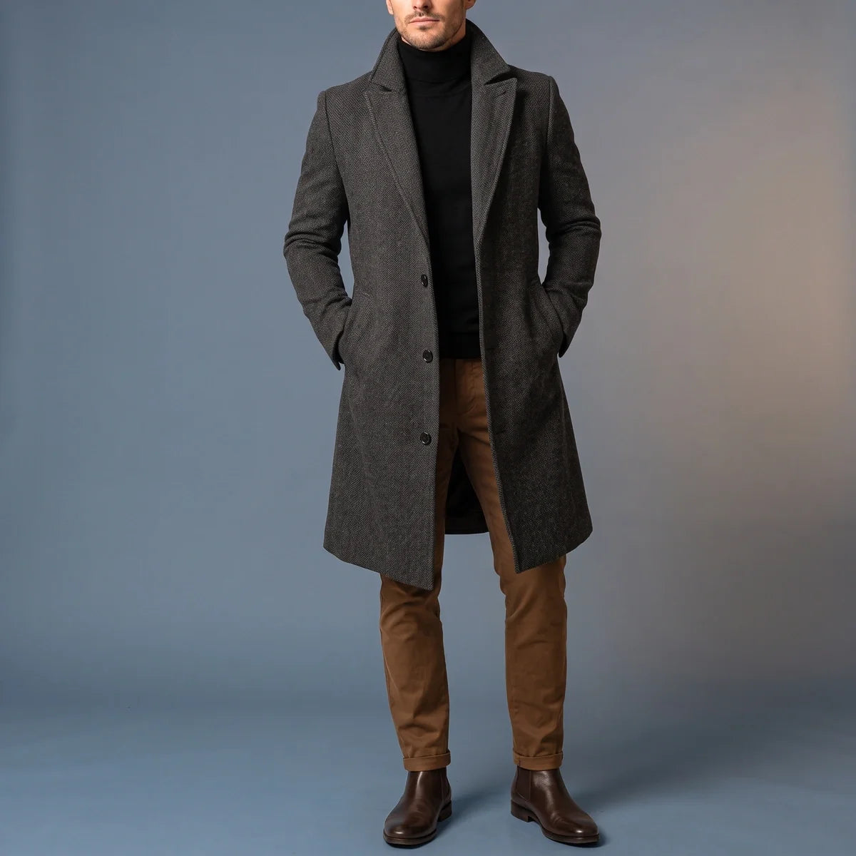Harcourt Wool Tailored Overcoat