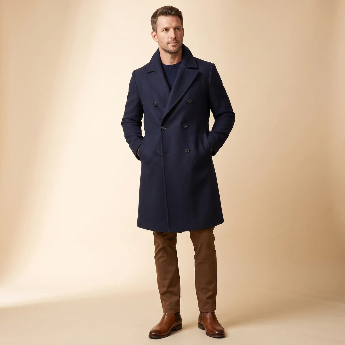 Harcourt Wool Tailored Overcoat