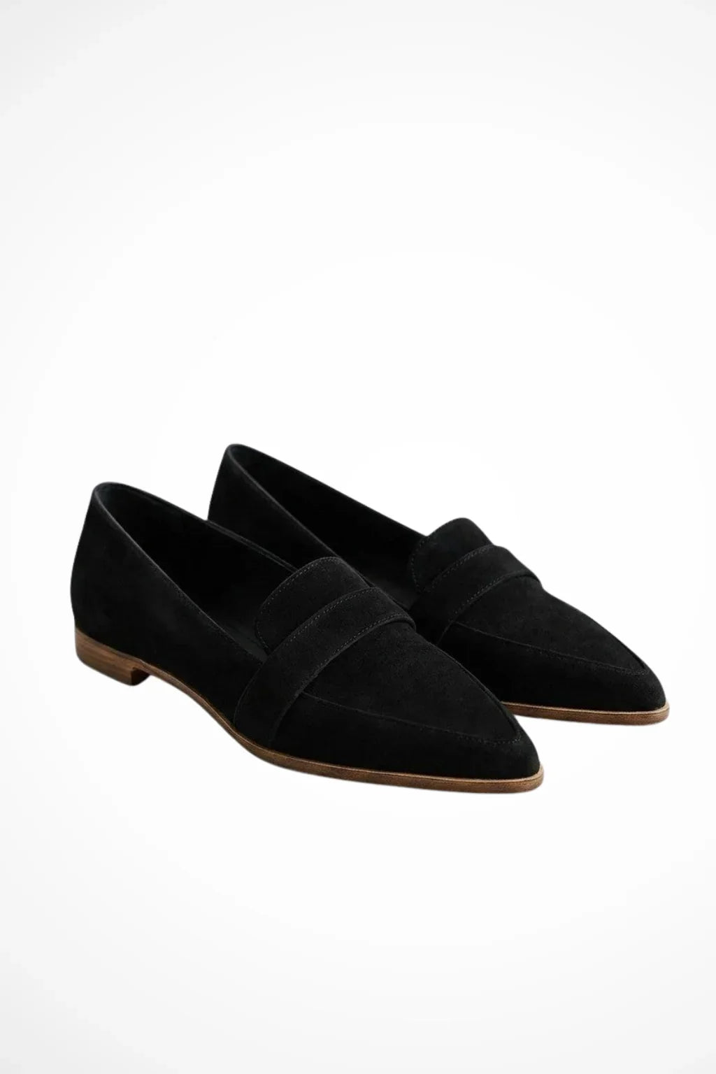 Harriet | Women's Pointed Toe Orthopedic Slip On Loafers with Leather Trim