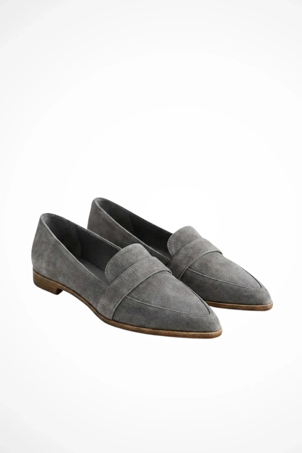 Harriet | Women's Pointed Toe Orthopedic Slip On Loafers with Leather Trim
