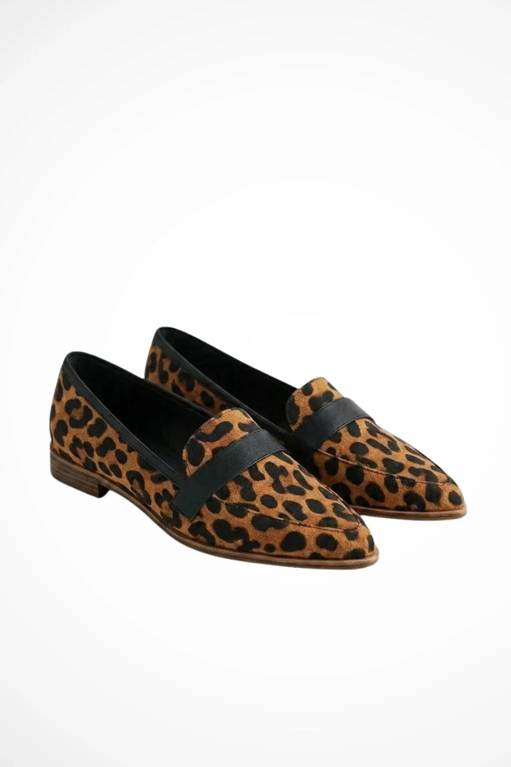 Harriet | Women's Pointed Toe Orthopedic Slip On Loafers with Leather Trim