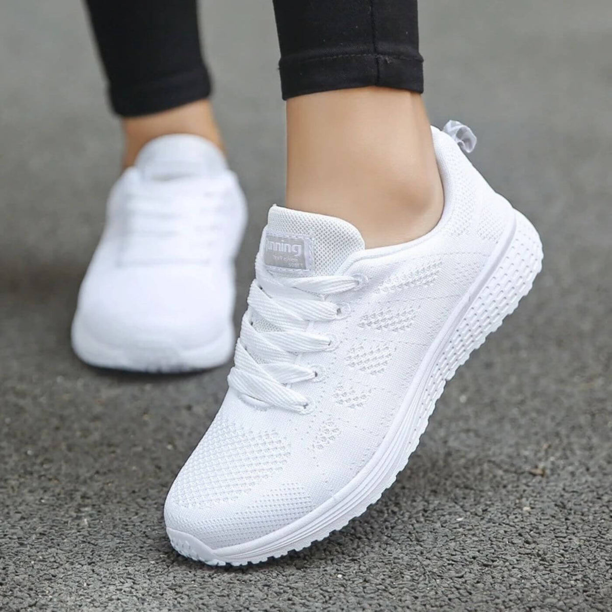 Hayley | Women's Orthopedic Slip On Running Sneakers with Lace Up Closure