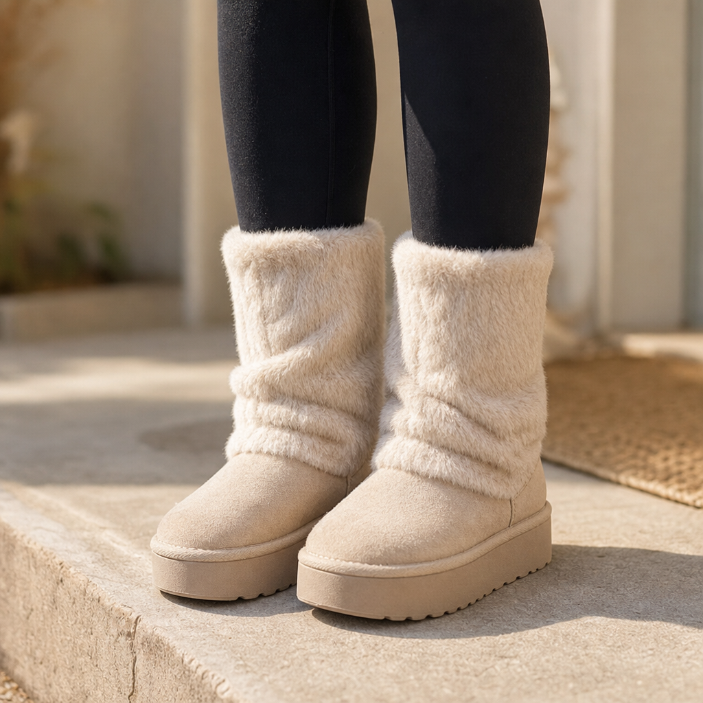 SnugLift – Faux-Fur Platform Mid-Calf Winter Boots