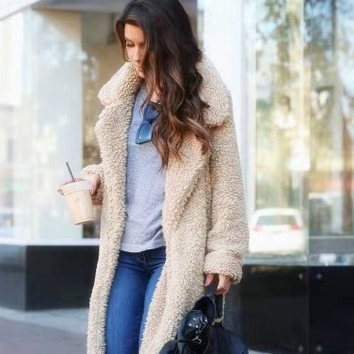 Hester | Teddy Fleece Long Coat for Women