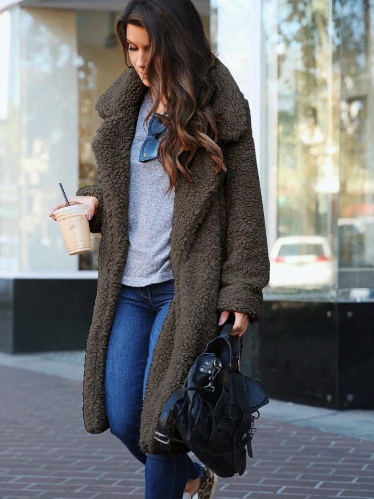 Hester | Teddy Fleece Long Coat for Women