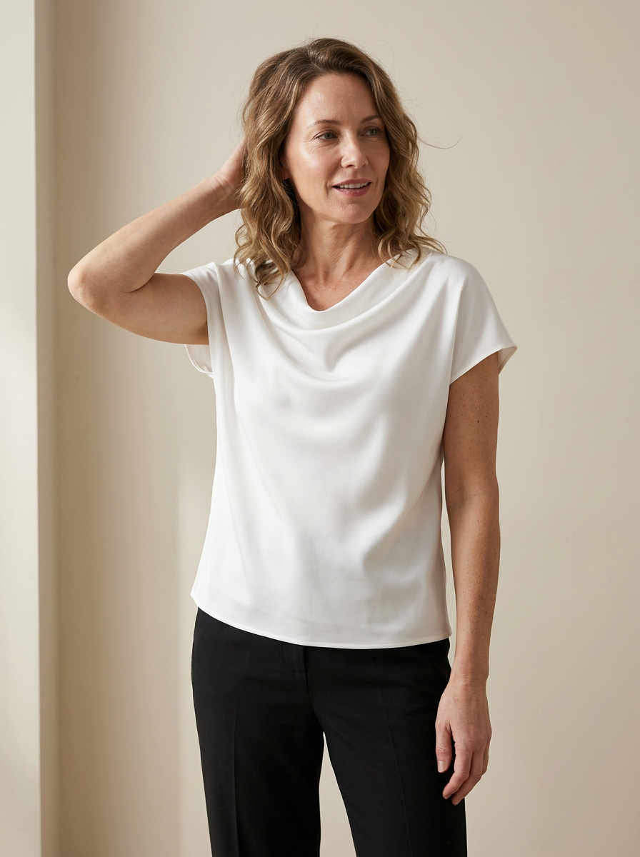 Laura Silky Satin Top