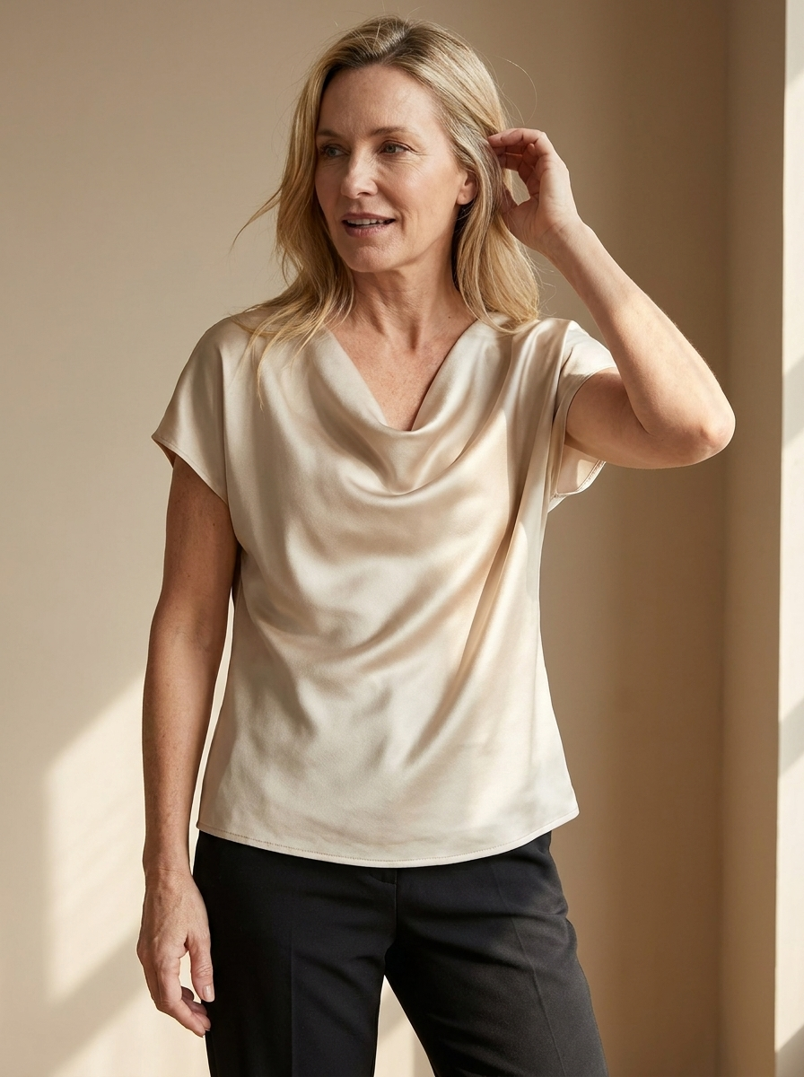 Laura Silky Satin Top