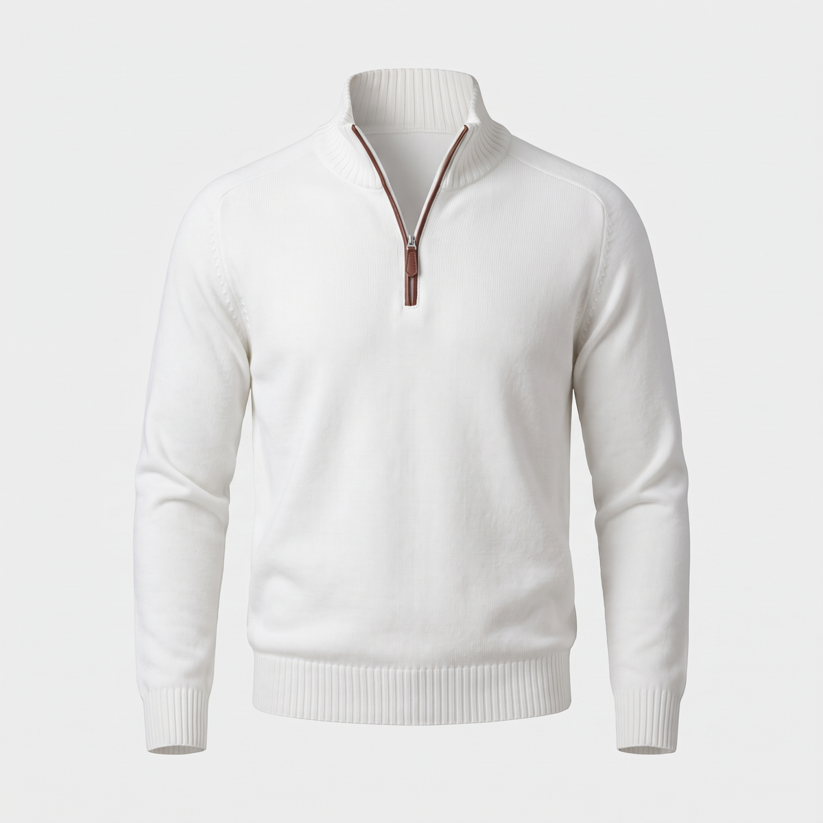 Elias | Mens Knit Regular-Fit Quarter-Zip Sweater — Classic Winter Knit in 10 Colors M–3XL | Westmere