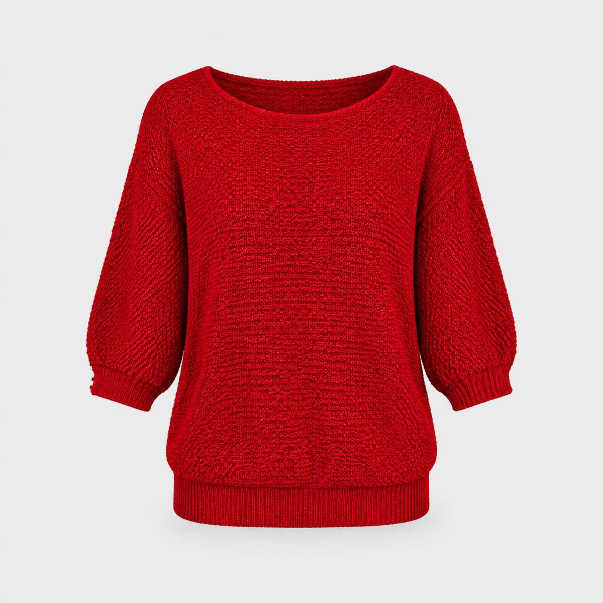 Euna | Womens Soft Knit Sweater, Relaxed Comfort | Non-Itchy, Breathable, Warm | Beige, Red, Black and More S-3XL