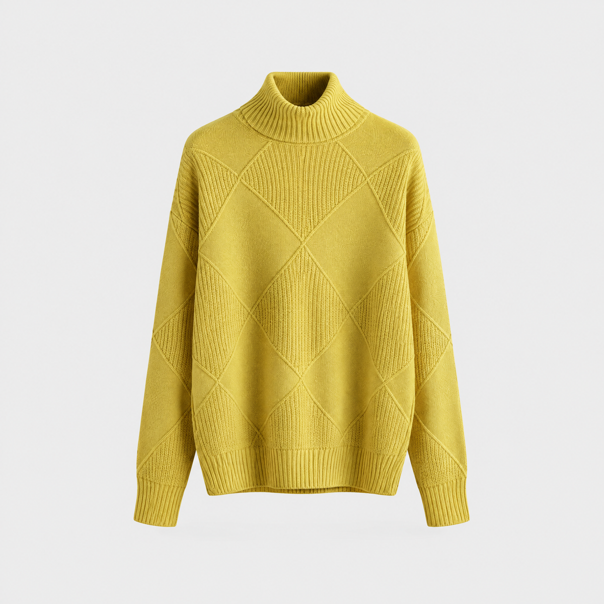 Calloway | Women's Diamond Knit Turtleneck Sweater — Raised Diamond Texture in 13 Colors | Westmere