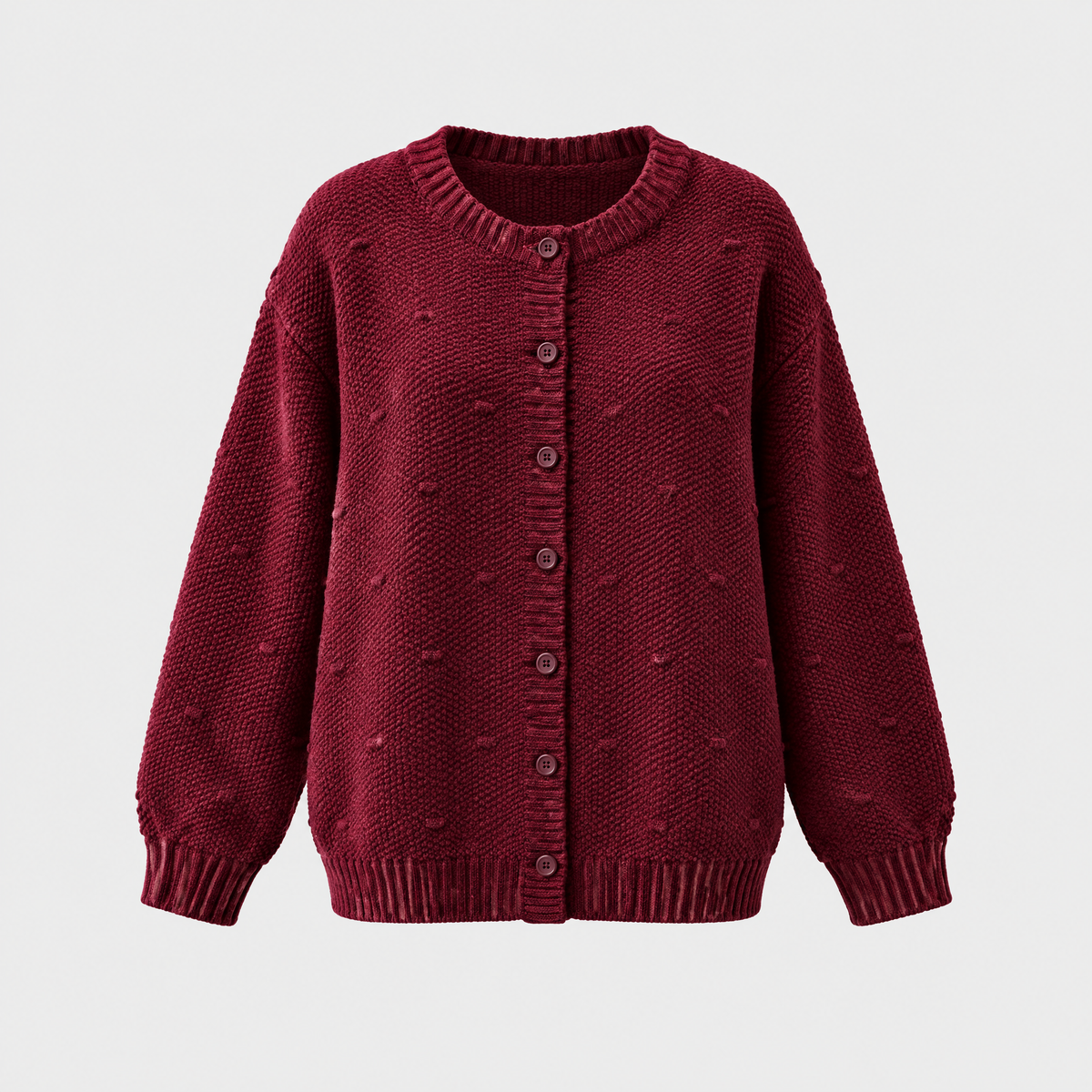 Veldara | Women's Oversized Chunky Knit Cardigan — Button-Front Textured Layer in 8 Colors | Westmere