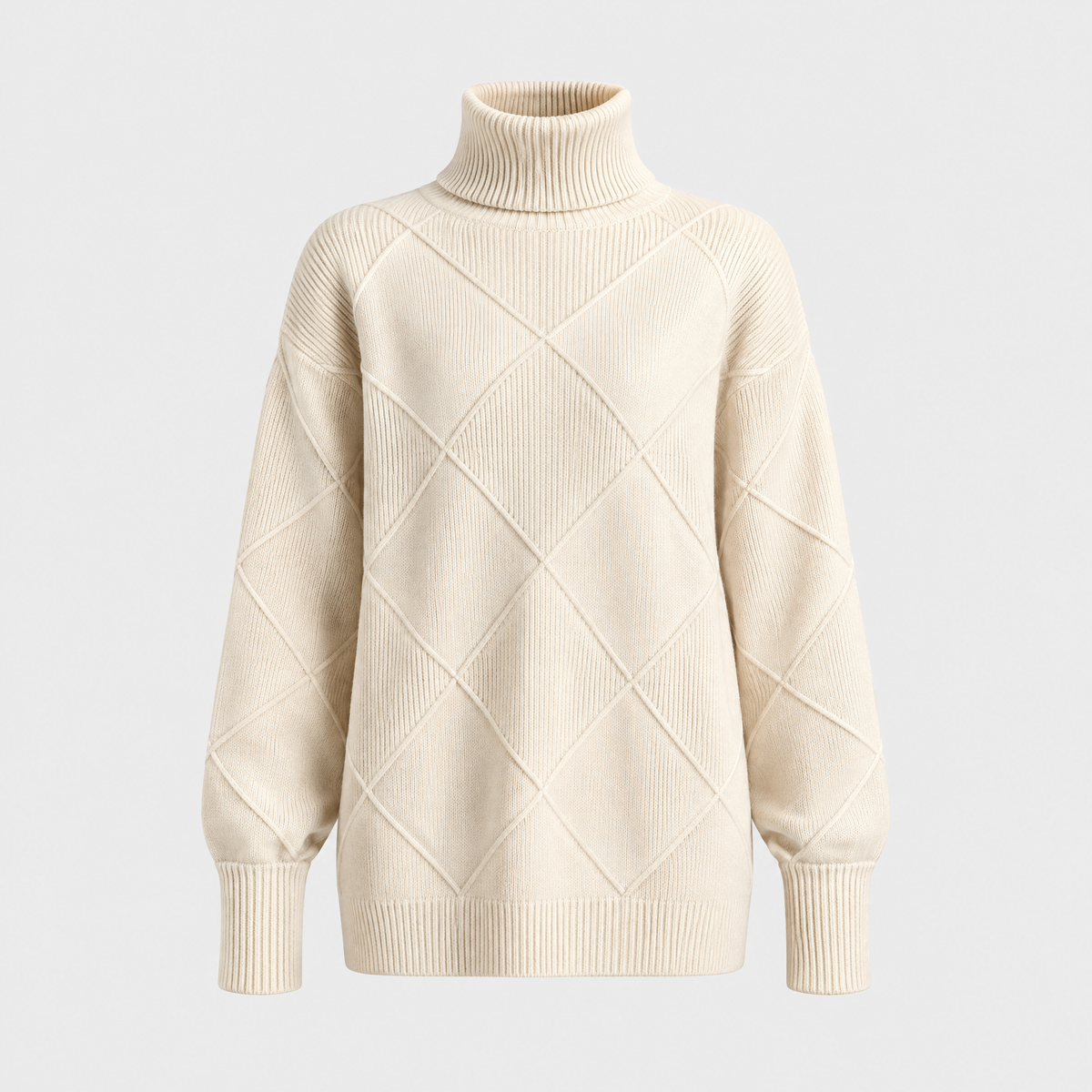 Allegra Diamond Knit Cashmere Sweater