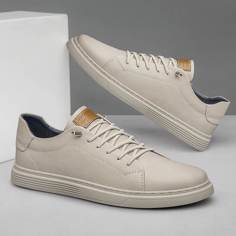 Hicham | Leather Lace-Up Oxford Sneakers for Women