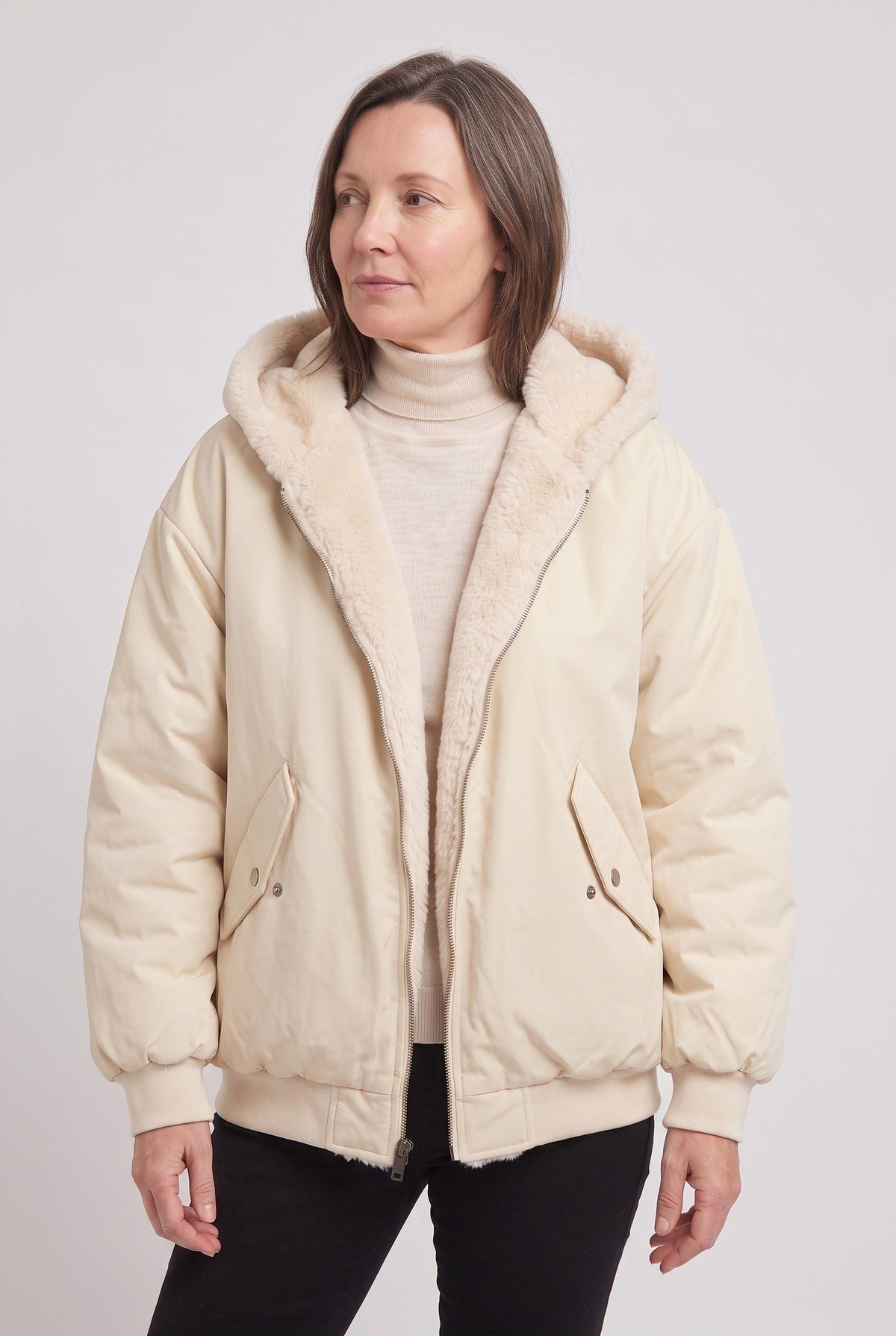Ravenna | Hooded Oversized Puffer Jacket for Women