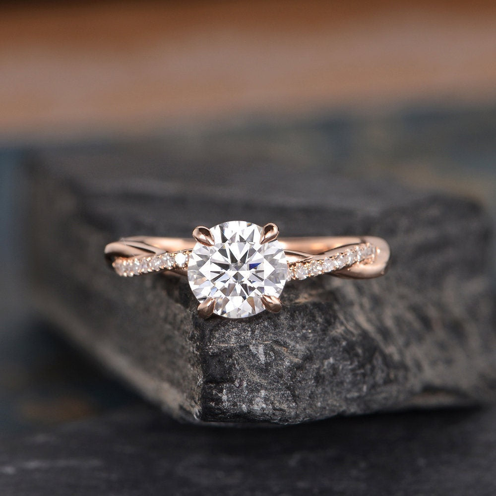Rose Gold Stacking Ring - Delicate Everyday Jewelry