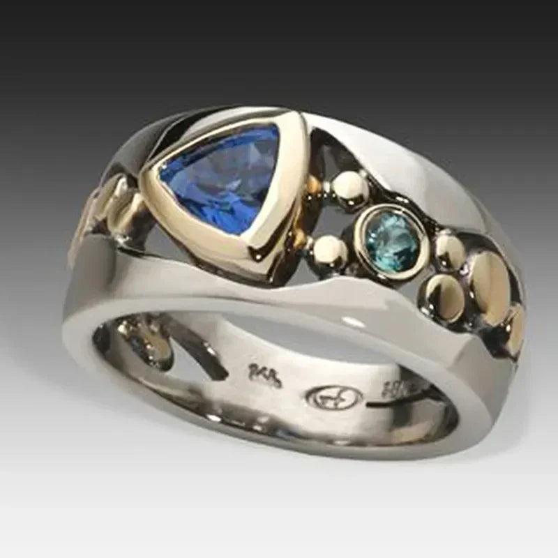 White Gold Ring with Antique Ice Gem | Timeless Elegance
