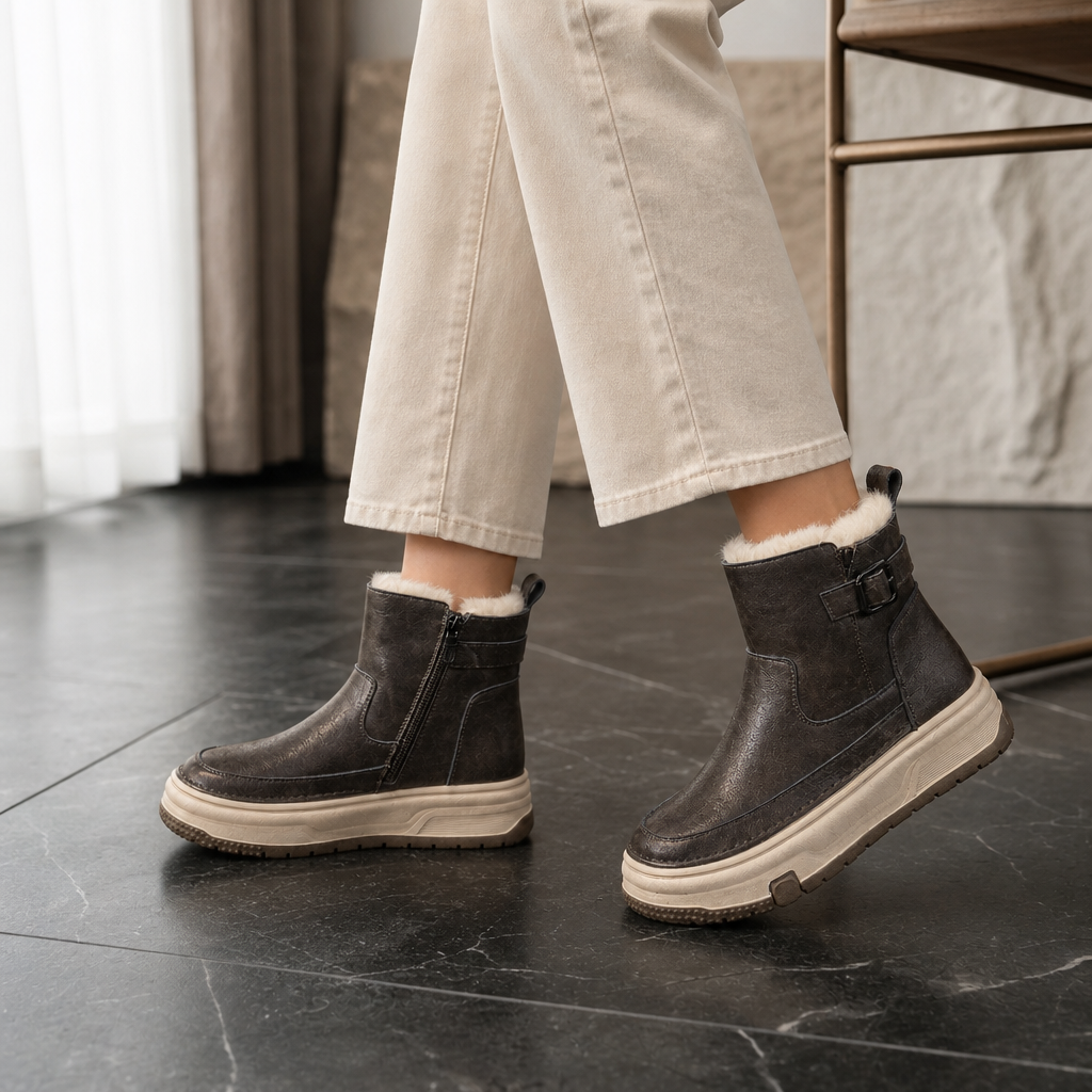 Bianca Leather Platform Boots