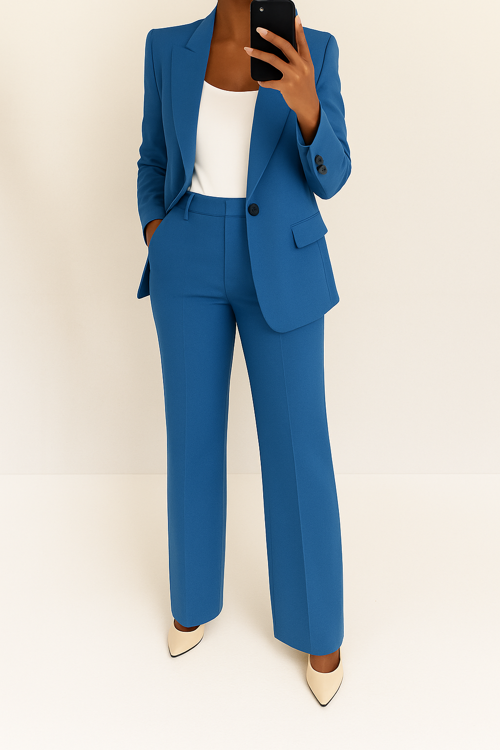 Amber | Womens 2-Piece Suit with Blazer and Pants | Wear Together or Apart | Blue, Gray, Beige and More XS-3XL