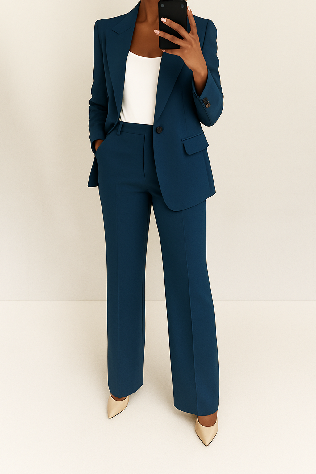Amber | Womens 2-Piece Suit with Blazer and Pants | Wear Together or Apart | Blue, Gray, Beige and More XS-3XL