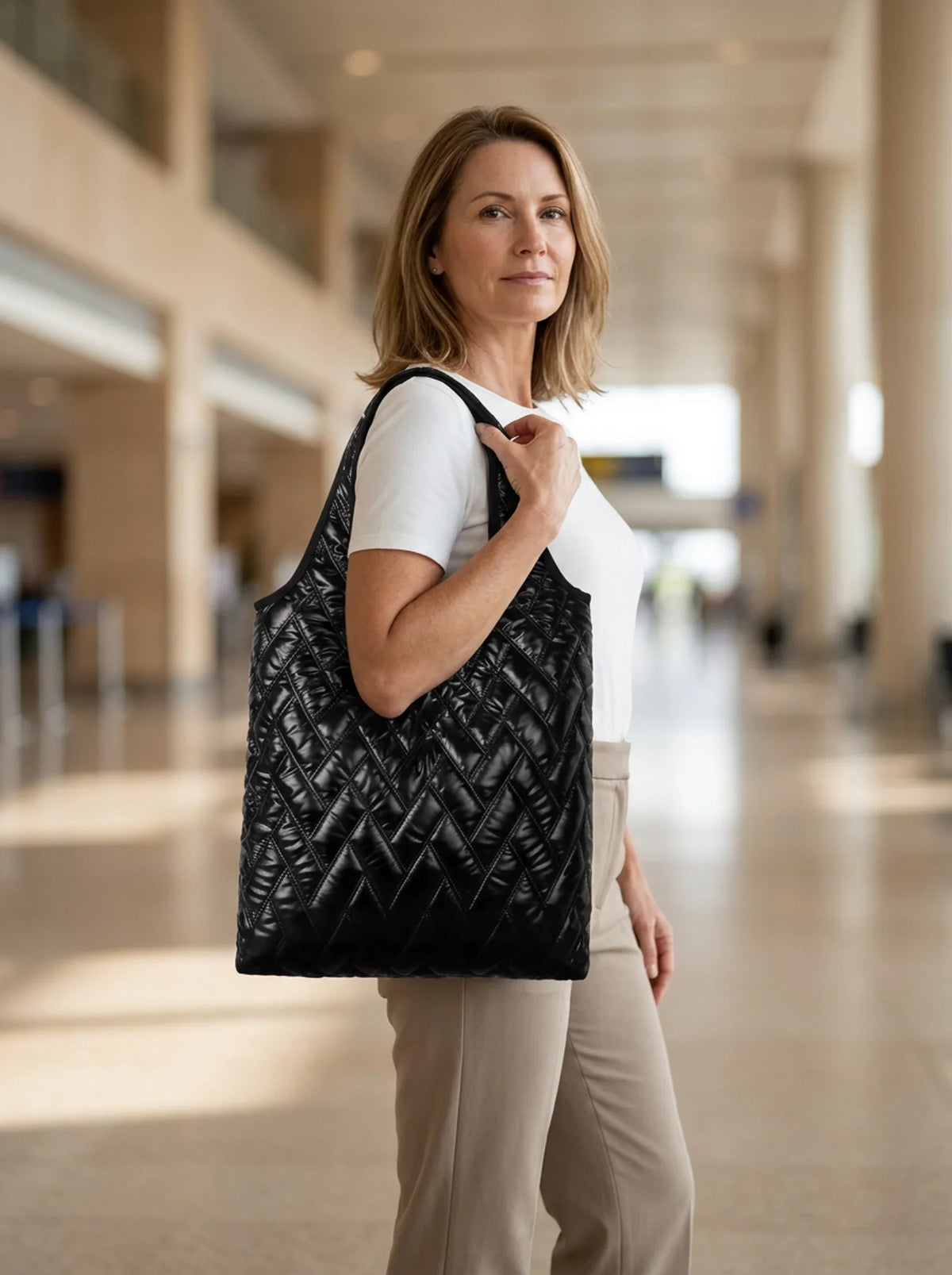 Mila Puffer Tote Bag