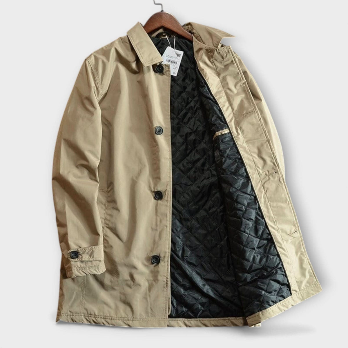 Neil | Mens Winter Coat, Windproof and Water-Resistant | Light Insulation, Tailored Fit | Gray, Blue and More S-2XL