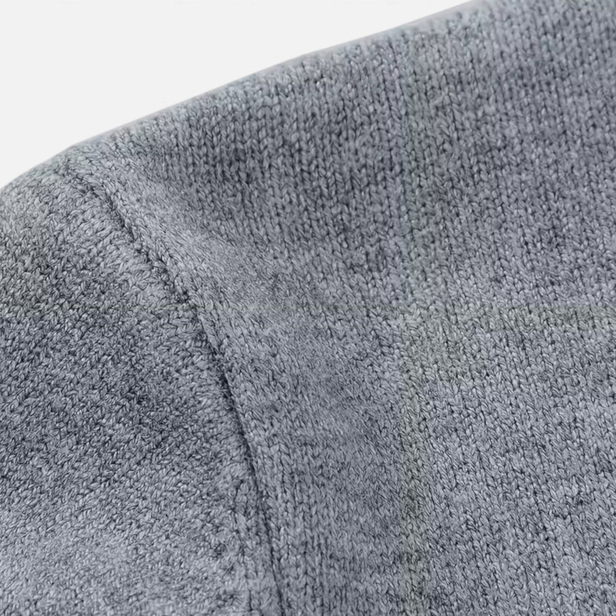 Men's V-Neck Knit Sweater, Long Sleeves, Ribbed Trims