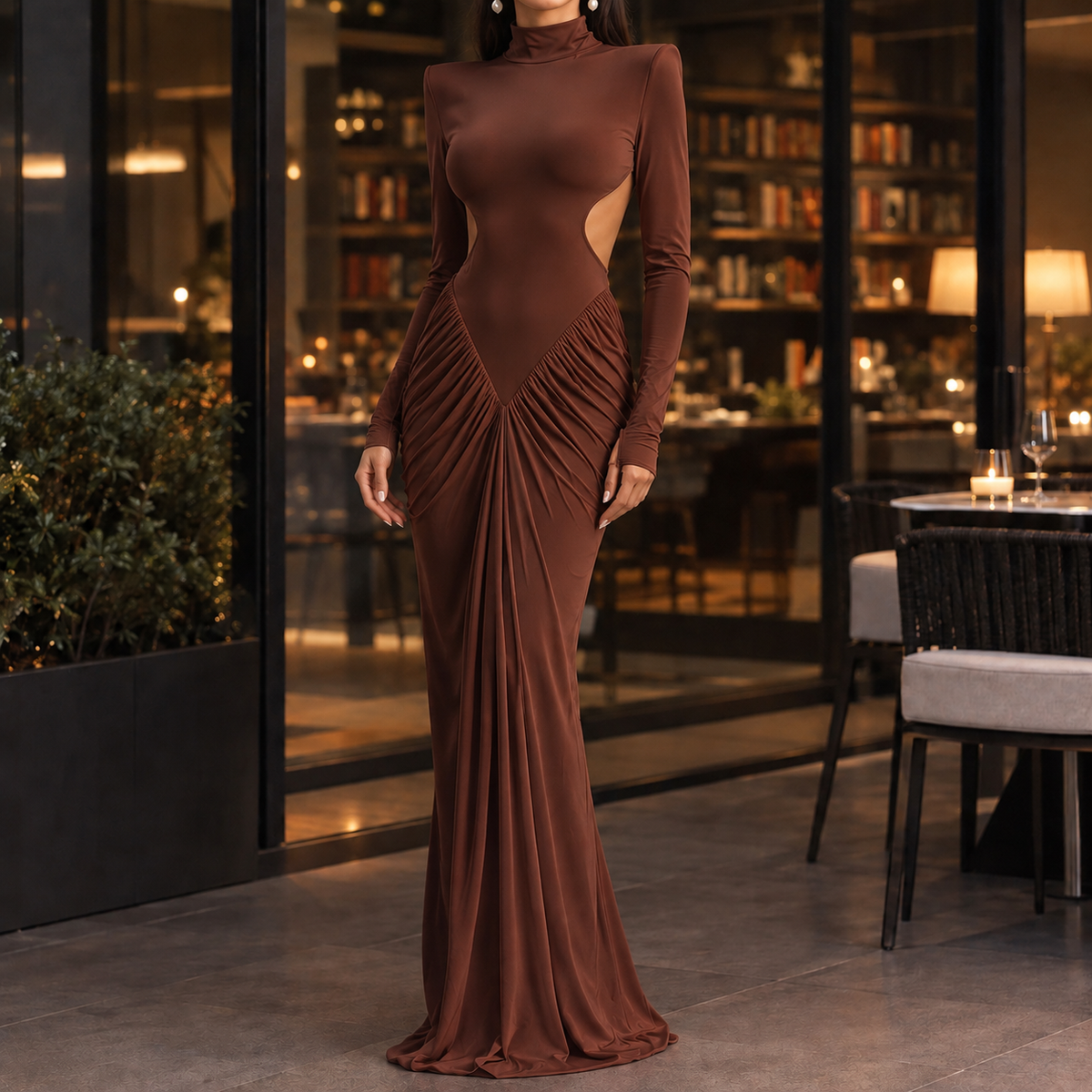 Ambrosine Cutout Maxi Dress