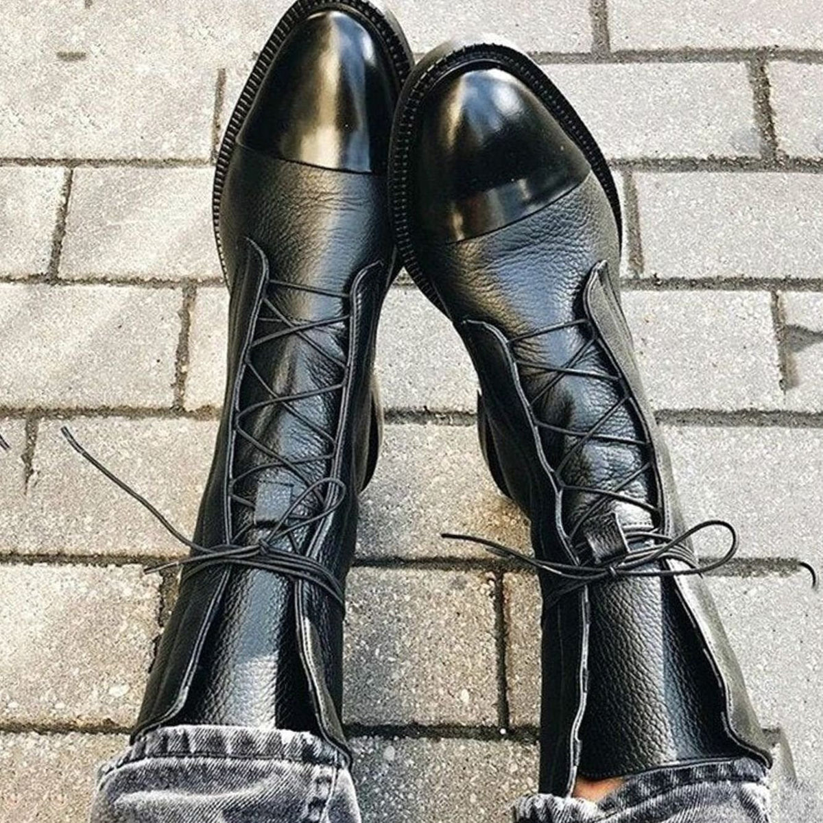 Ingrid | Women's Classic Leather Lace-Up Ankle Boots